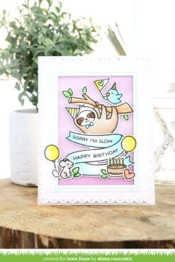 Hang In There 21 Hang In There -Craftora Sale Store Bannertastic HangInThere FancyScallopedRectangle ElenaRoussakis