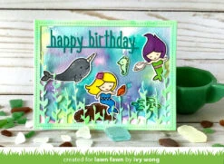 Happy Birthday Line Border -Craftora Sale Store BayouBackdrop MermaidForYou HappyBirthdayLineBorder IvyWong
