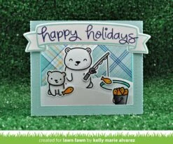 Beary Happy Holidays -Craftora Sale Store BearyHappyHolidays ShadowBoxCard PerfectlyPlaidChill KellyAlvarez