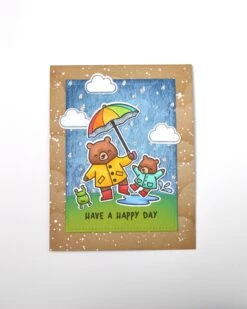 Rainy Sky Stencil -Craftora Sale Store BearyRainyDay Chari