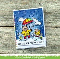 Beary Rainy Day 37 Beary Rainy Day -Craftora Sale Store BearyRainyDay RainySkyStencil AudreyTokach