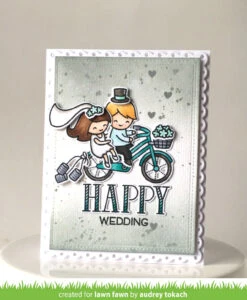 Happy Happy Happy -Craftora Sale Store BicycleBuiltForYou HappyHappyHappy FancyScallopedRectangle AudreyTokach