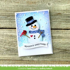 Build-a-snowman -Craftora Sale Store Build A Snowman SnowflakeBackgroundHotFoilPlate AudreyTokach