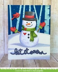 Build-a-snowman -Craftora Sale Store Build A Snowman WinterBigScriptyWordsHotFoil BirchTreeStencil SnowFlurriesBackgroundStencil KaraPogreba