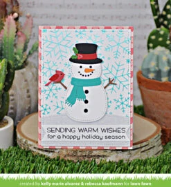 Build-a-snowman -Craftora Sale Store BuildASnowman SnowflakeBackgroundHotFoilPlate KellyAlvarez RebeccaKaufmann