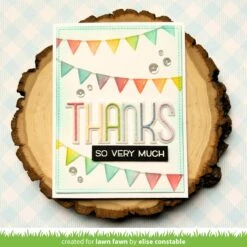 Bunting Background Stencils -Craftora Sale Store BuntingBackgroundStencils GiantOutlineThanks EliseConstable1