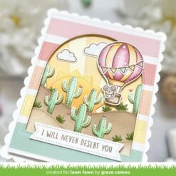 Cactus Hillside Border -Craftora Sale Store CactusHillsideBorderDies GraceCamou3