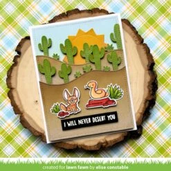 Cactus Hillside Border -Craftora Sale Store CactusHillsideBorder MrSun CrittersInTheDesert EliseConstable1