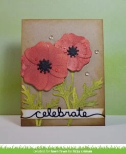 Celebrate Border -Craftora Sale Store CelebrateBorder PrettyPoppies LizzyCriman1
