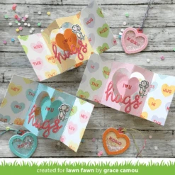 Conversation Heart Stencils -Craftora Sale Store CenterPIctureWindowCardHeartAddOn ConversationHeartStencils GraceCamou3