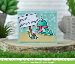 Winter Narwhal 11 Winter Narwhal -Craftora Sale Store CenterPictureWindowCard ChristmasFishes WinterNarwhal JennShurkus1