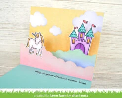 Cloudy Hillside Pop-up Add-on -Craftora Sale Store CloudyHillsidePopUp QuiltedBackdrop ChariMoss3