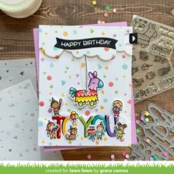 Confetti Stencils -Craftora Sale Store ConfettiStencils TinyBirthdayFriends GraceCamou 2