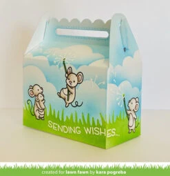 Cloudy Stencil -Craftora Sale Store DandyDay CloudStencil GrassyStencil ScallopedTreatBox KaraPogreba1