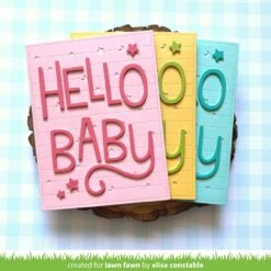 Giant Outlined Hello Baby -Craftora Sale Store DottedMoonAndStarsBackdrop GiantOutlinedHelloBaby EliseConstable1