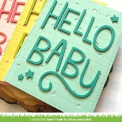 Giant Outlined Hello Baby -Craftora Sale Store DottedMoonAndStarsBackdrop GiantOutlinedHelloBaby EliseConstable2
