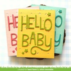 Giant Outlined Hello Baby -Craftora Sale Store DottedMoonAndStarsBackdrop GiantOutlinedHelloBaby EliseConstable3