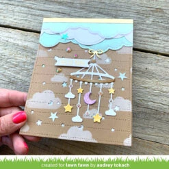 Moon And Stars Mobile -Craftora Sale Store DottedMoonAndStarsBackground PastelVellum MoonAndStarsMobile AudreyTokach2