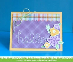 Embroidered Hello -Craftora Sale Store EmbroideredHello FabFlowers LynnetteKauffman