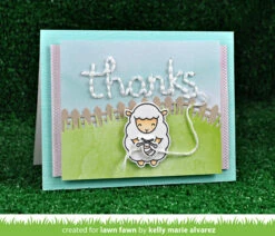 Little Picket Fence Border -Craftora Sale Store EmbroideredThanks BaaahHumbug LittlePicketFence KellyAlvarez1