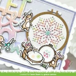 Embroidery Hoop Snowflake Add-on -Craftora Sale Store EmbroideryHoopSnowflakeAddOn GraceCamou3