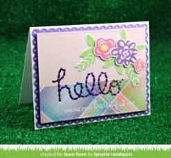 Fab Flowers - Lawn Fawn -Craftora Sale Store FabFlowers EmbroideredHello BicycleBuiltforYou LynetteLundquist 1