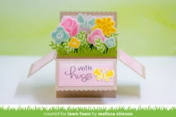 Grassy Border -Craftora Sale Store FabFlowers ScallopedBoxCard GrassyBorder MelissaStinson