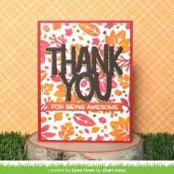 Giant Thank You -Craftora Sale Store FallLeavesStencil GiantThankYou ChariMoss1