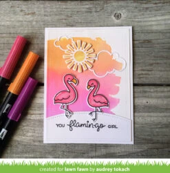 Flamingo Together -Craftora Sale Store Flamingo Together Hello Sunshine Tombow AudreyTokach
