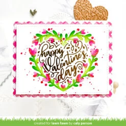 Heart Wreath Stencils -Craftora Sale Store FoiledSentimentsHappyValentine sDay HeartWreath Caly