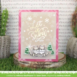 Foiled Sentiments: Let It Snow -Craftora Sale Store FoiledSentimentsLetItSnow RebeccaKaufmann Audrey