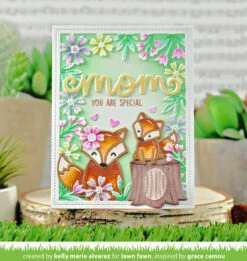 Foxy Family 15 Foxy Family -Craftora Sale Store FoxyFamily SpringFlowersBackdrop ScriptyMom KellyAlvarez Grace