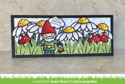 Garden Gnome -Craftora Sale Store GardenGnome DelightfulDaisy SlimlineTropicalLeavesBorder WaterColorWishes12x12 KaraPogreba3 87f2b7cf 83b0 418c a5d7 14f9190f36b5