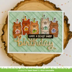 Germ-free Bear -Craftora Sale Store GermFreeBear PlaidStencil EliseConstable1