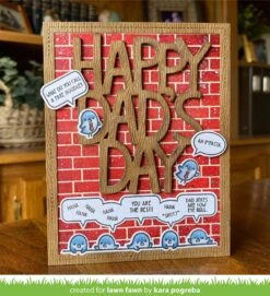 Giant Happy Dad's Day -Craftora Sale Store GiantHappyDad sDay DadJokes SimplyCelebrateCritters BrickStencil KaraPogreba1