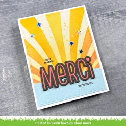Giant Outlined Merci -Craftora Sale Store GiantOulineMerci DrappedRibbonsStencil ChariMoss 2