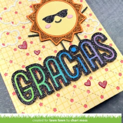 Giant Outlined Gracias -Craftora Sale Store GiantOutlineGracias MrSun QuiltedStarBackdrop ChariMoss 4