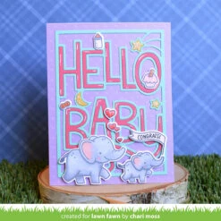 Giant Outlined Hello Baby -Craftora Sale Store GiantOutlinedHelloBaby ElephantParade ChariMoss 1