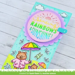 Foiled Sentiments: Sending Rainbows 12 Foiled Sentiments: Sending Rainbows -Craftora Sale Store GiveItAWhirl ScallopAddOn SendingRainbowsSunshineHotFoil BearyHappyDay HereForYou MarineSimon04