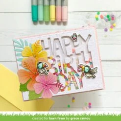 Giant Happy Birthday -Craftora Sale Store HappyHibiscus ToucanDoIt GiantHappyBirthday Grace Camou 1