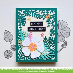 Tropical Leaves Backdrop 33 Tropical Leaves Backdrop -Craftora Sale Store HappyHibiscus TropicalBackdrop RenataDolezel 1