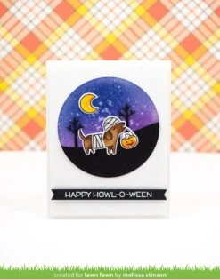 Happy Howloween -Craftora Sale Store HappyHowloween DottedCircles StitchedTreeBorders MelissaStinson
