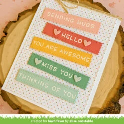 Hearts And Stars Skinny Tag -Craftora Sale Store Hearts StarsSkinnyTag EliseConstable2