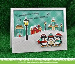 Here We Go A-waddling 22 Here We Go A-waddling -Craftora Sale Store HereWeGoA Waddling WinterVillage StitchedHillsideBackdrop KellyAlvarez