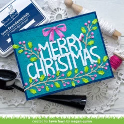 Giant Merry Christmas -Craftora Sale Store HollyLeavesBorder MeganQuinn 784e7436 a898 4131 a4cc 784f8b6f8365