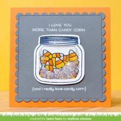 How You Bean? Candy Corn Add-on -Craftora Sale Store HowYouBeanCandyCornAddOn StitchedScallopSquares MelissaStinson