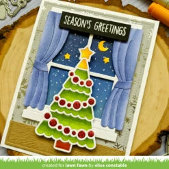 Jolly Christmas Tree -Craftora Sale Store JollyChristmasTree WindowFrame EliseConstable2