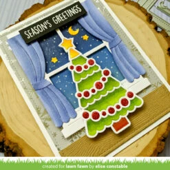 Jolly Christmas Tree -Craftora Sale Store JollyChristmasTree WindowFrame EliseConstable3