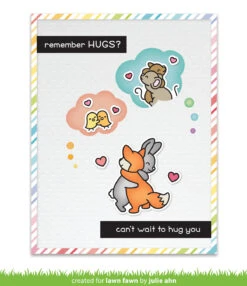 Thought Bubbles Stencil -Craftora Sale Store JulieAhn ThoughtBubblesStencil HappyHugs