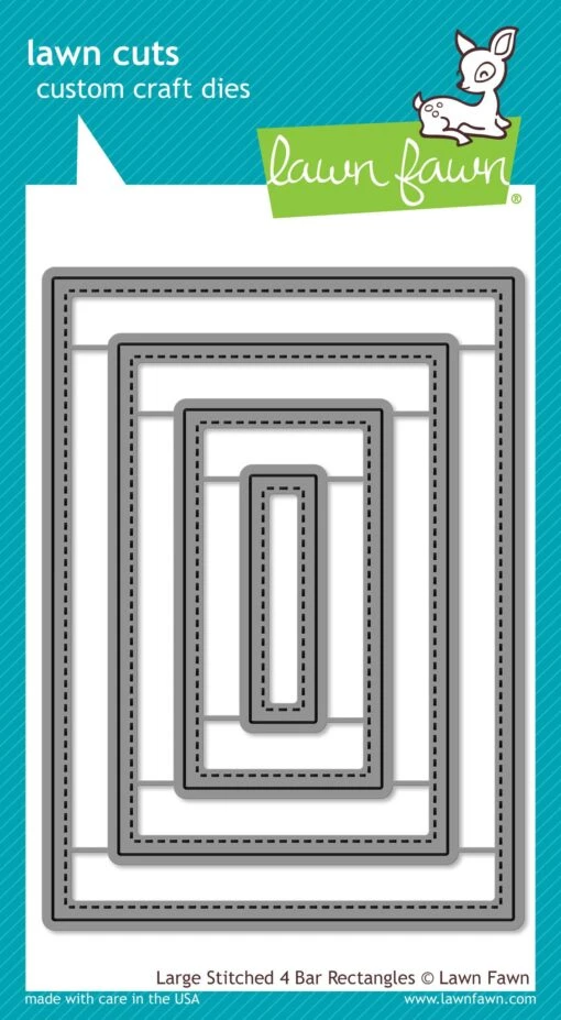 Large Stitched 4 Bar Rectangles